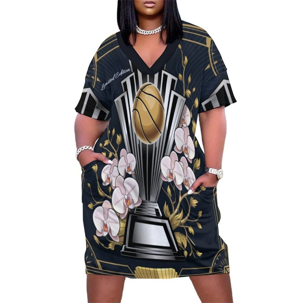 Navy Blue Basketball championship team Jersey shirt dress Limited Edition